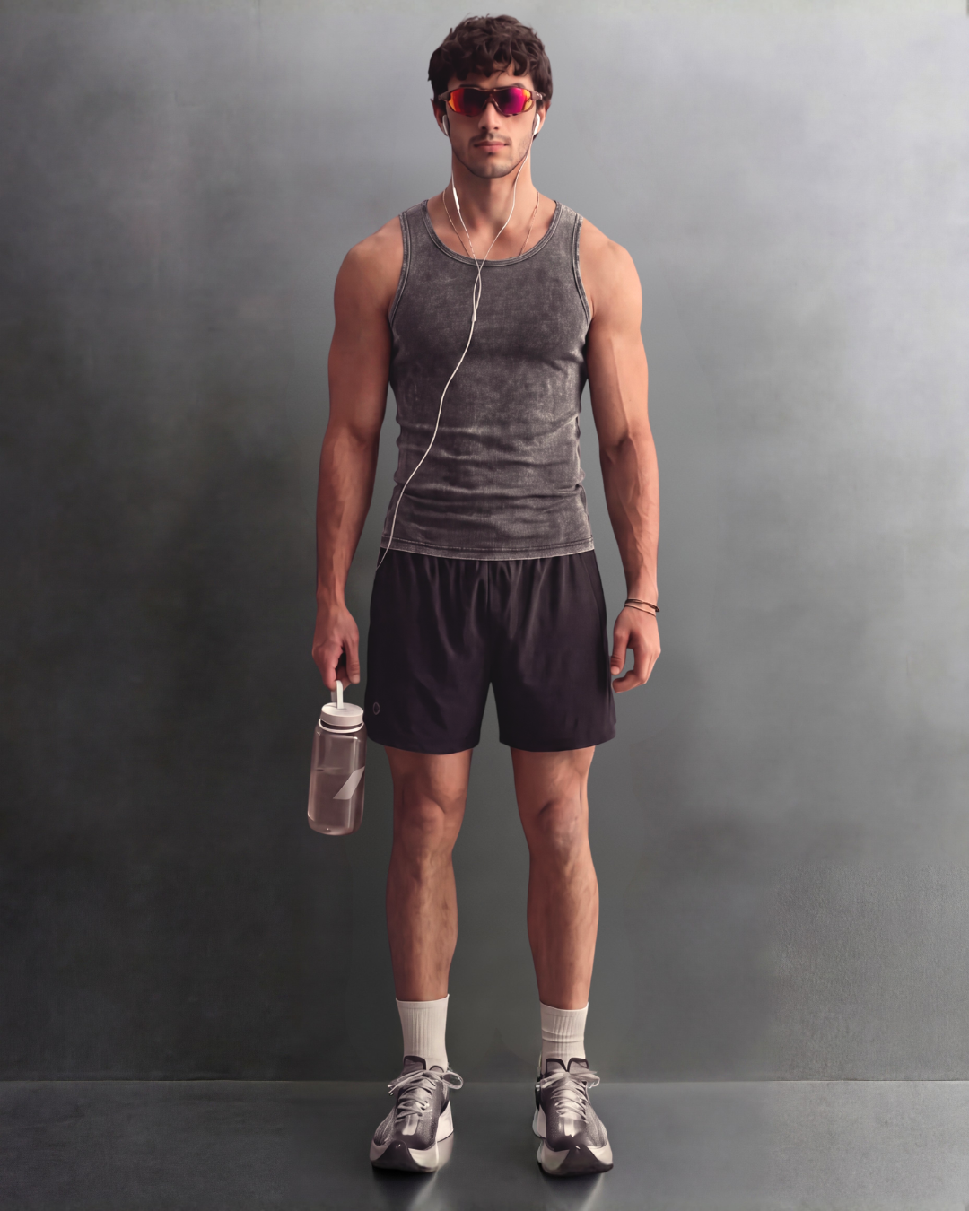 Premium Ultra-Soft Cotton Acid Wash Fitted Tank 2 Pack