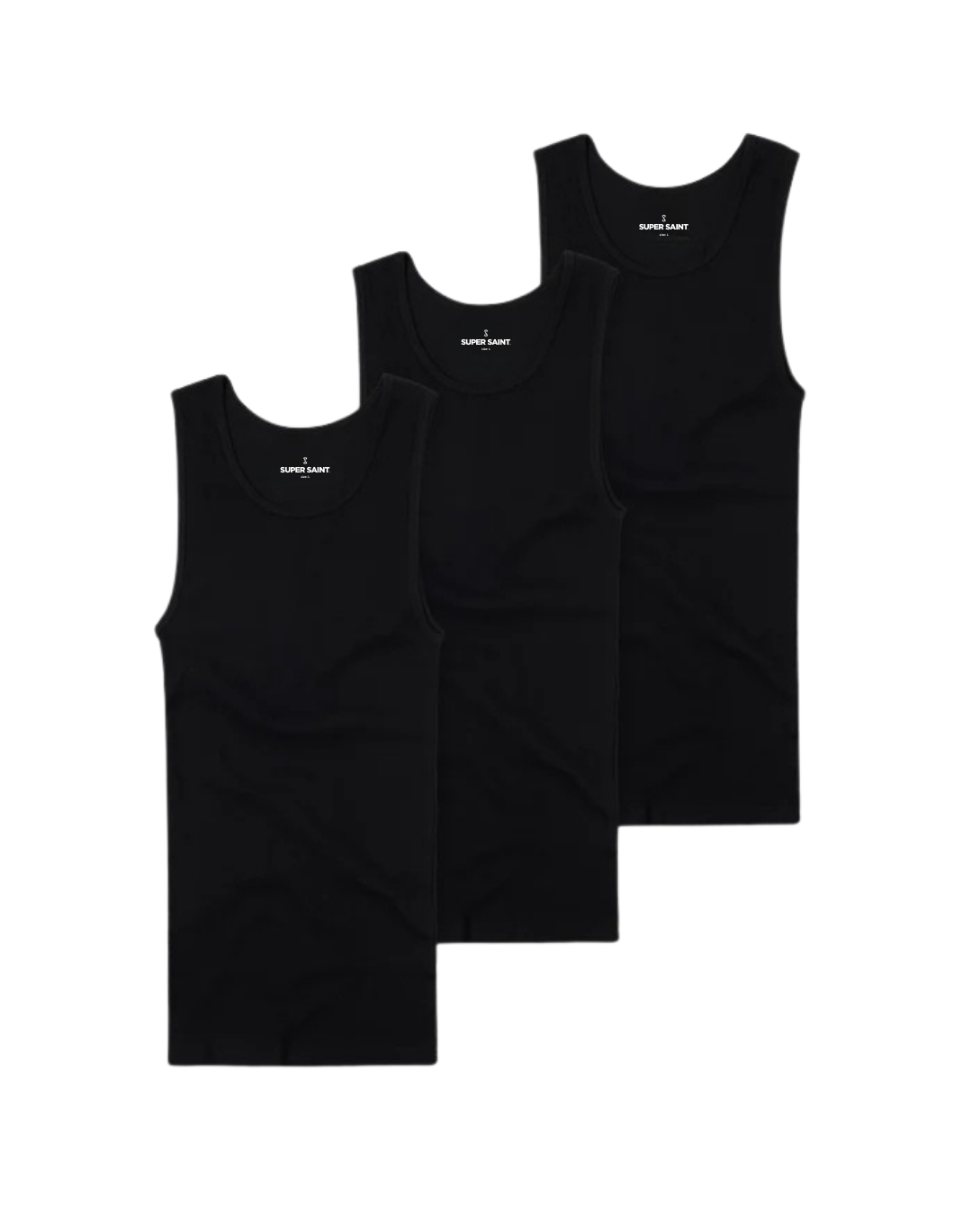 Premium Ultra-Soft Cotton Fitted Tank 3 Pack