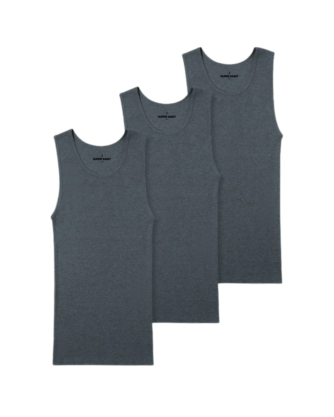 Premium Ultra-Soft Cotton Fitted Tank 3 Pack
