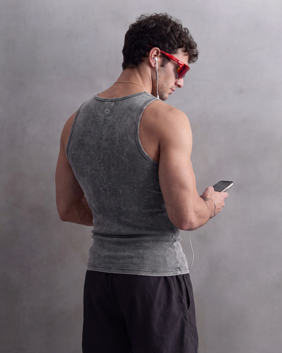 Premium Ultra-Soft Cotton Acid Wash Fitted Tank