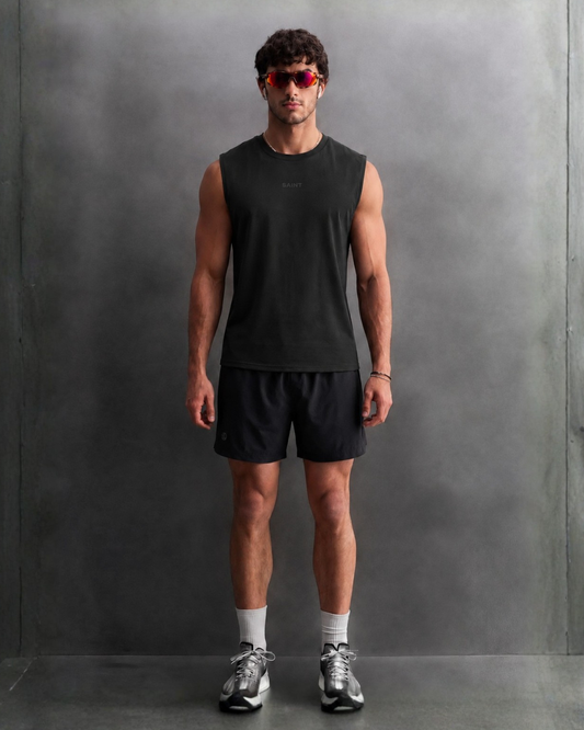 Black Sleeveless Tank