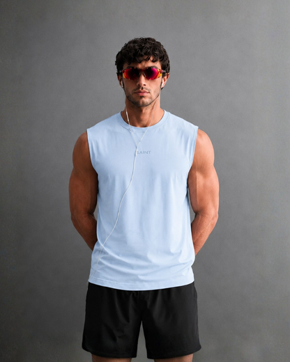 Blue Sleeveless Tank