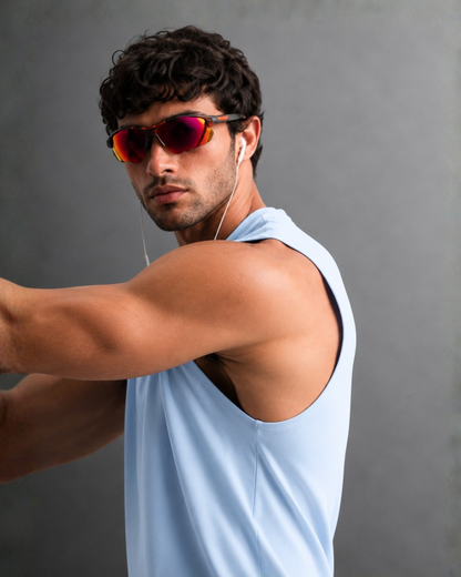 Blue Sleeveless Tank