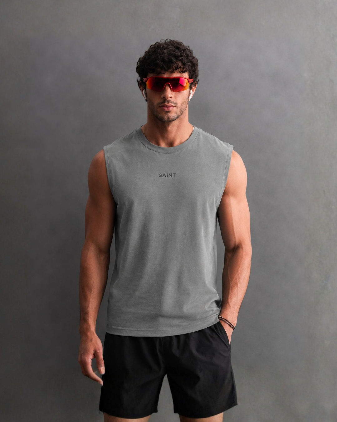 Grey Sleeveless Tank