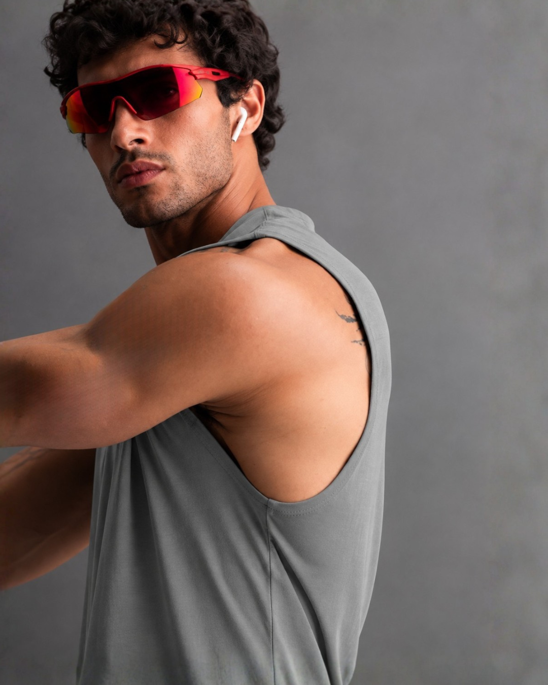 Grey Sleeveless Tank