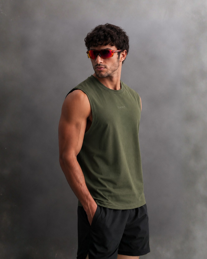 Olive Sleeveless Tank