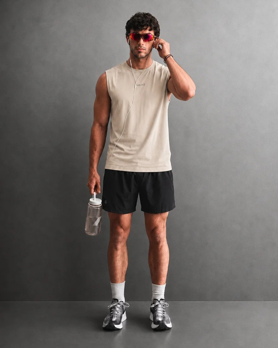 Sand Sleeveless Tank