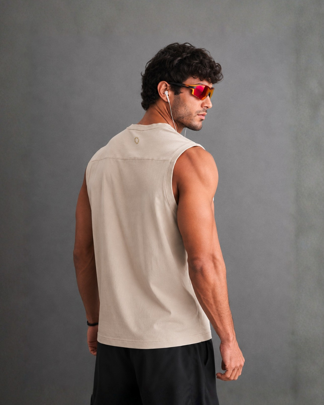 Sand Sleeveless Tank