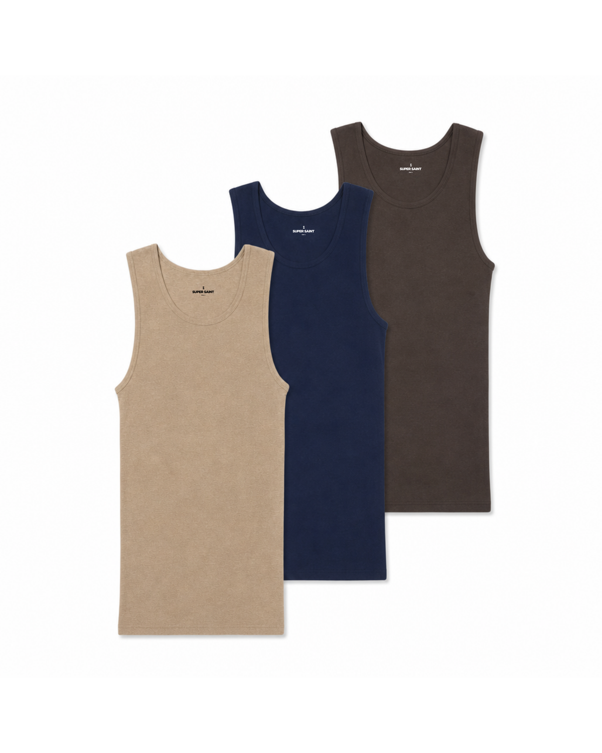 Premium Ultra-Soft Cotton Fitted Tank 3 Pack